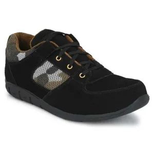 ArmaDuro AD1005 Suede Leather Steel Toe Black Work Safety Shoes, Size: 9