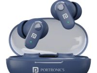 Portronics Harmonics Twins S16 In Ear Wireless TWS Earbuds with 24 Hrs Playtime, Clear Calls, Game & Music Mode, Low Latency, Bluetooth 5.3v, LED Display, Type C Fast Charging(Blue)
