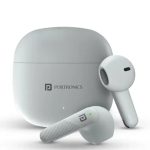 Portronics Harmonics Twins S18 in Ear TWS Earbuds with 30H Playtime, in Built HD Mic, Game/Music Mode, 13mm Dynamic Driver, Low Latency, Touch Control, Type C Fast Charging, Light Weight(White)