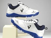 VZAZZY Lightweight Cricket /shuttle Shoes with Spikes for Men | Comfortable Sports Training Footwear