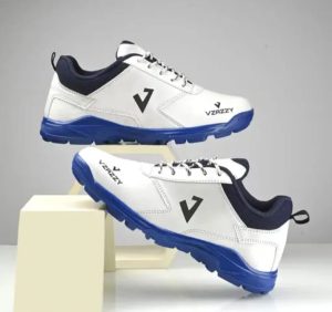 VZAZZY Lightweight Cricket /shuttle Shoes with Spikes for Men | Comfortable Sports Training Footwear