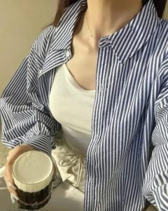 Womens and Girls Striped Shirt