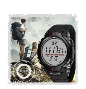 - A Taymex Digital Watch Shockproof Multi-Functional Automatic Black Strap Waterproof Digital Sports Watch For Men's Kids Watch For Boys - Watch For Men Pack Of 1 - Polyurethane