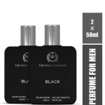 The Man Company BLACK Perfume for Men - 50ml, Pack of 2 | Premium Long-Lasting Deo Perfume Body Spray | Eau de Toilette