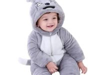 Boys Grey Polycotton Onesies & Rompers Pack Of 1