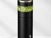 ibotel 450ML Smart Tea Infuser Bottle | Coffee Thermos with LED Temperature Display | Double-Wall Vacuum Insulated Travel Flask with Stainless Steel Filter for Loose Tea, Detox Water & Gifting