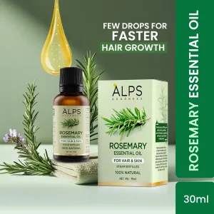 Alps Goodness Pure Essential Oil - Rosemary (30ml) | Essential oil for Hair & Skin | Paraben Free, Fragnance Free, Mineral Oil Free | Healthy Hair Growth | Fights Acne